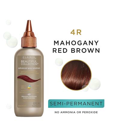 Clairol Professional Advanced Gray Solutions 4R Mahogany Red Brown Hair Color - Semi-Permanent Coverage - Buy Online on GoSupps.com