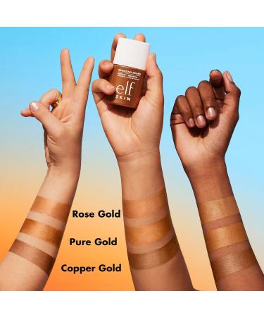 e.l.f. SKIN Bronzing Drops Mini Liquid Bronzer For Face & Skin Creates A Sun-Kissed Glow Infused With Vitamin E Vegan & Cruelty-Free Pure Gold Pure Gold 0.33 Fl Oz (Pack of 1) - Buy Online on GoSupps.com