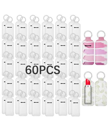 Lot de 60 porte-b tons vierges en n opr ne pour baume l vres en n opr ne clipser pour voyage 60 Pi ces