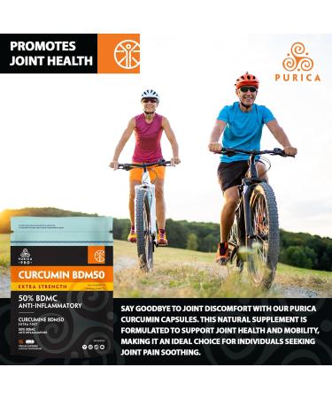 PURICA - Curcumin BDM50 Extra Strength 15 Vegan Capsules - Source of Antioxidants - Help Relieve Joint Inflammation 15 count (Pack of 1) - Buy Online on GoSupps.com