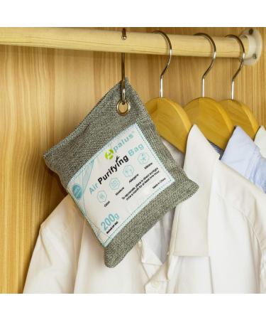 Apalus Natural Bamboo Activated Carbon Air Freshener - Perfect Odor & Moisture Remover for Car Apartment & Bedroom - Buy Online on GoSupps.com