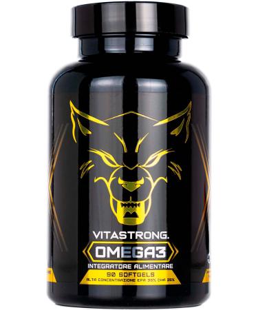 Omega 3 Fish Oil 2000mg - 700mg EPA and 500mg DHA Omega 3 per serving - Vitastrong Omega 3 with Vitamin E - Fish Oil Omega 3 High in Fatty Acids - Softgel No Return of Taste