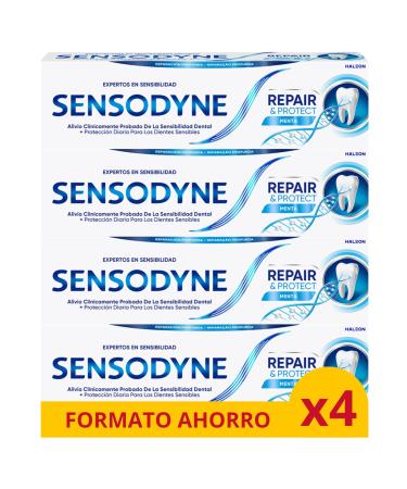 Sensodyne Repair & Protect toothpastes protection against tooth sensitivity 4 x 75 ml