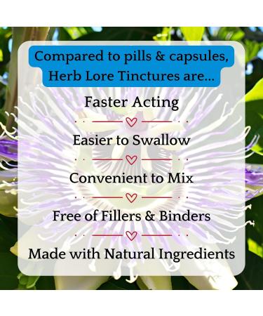 Herb Lore Anxia-T Ease Tincture Herbal Mood & Relaxation Support with Passionflower Lavender Chamomile and Flower Essences (2 fl oz) 2 Fl Oz (Pack of 1) - Buy Online on GoSupps.com
