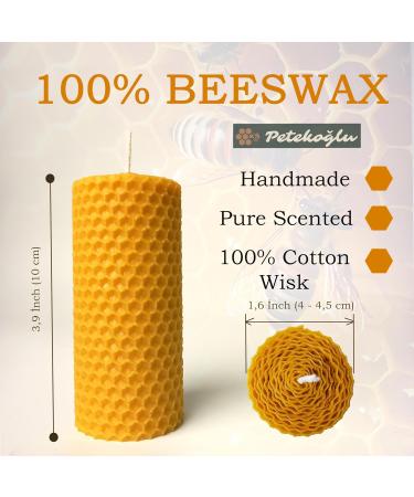 Premium Beeswax Candle Set of 4 | Natural Gift for Home D cor | Eco-friendly & Handmade - Buy Online on GoSupps.com