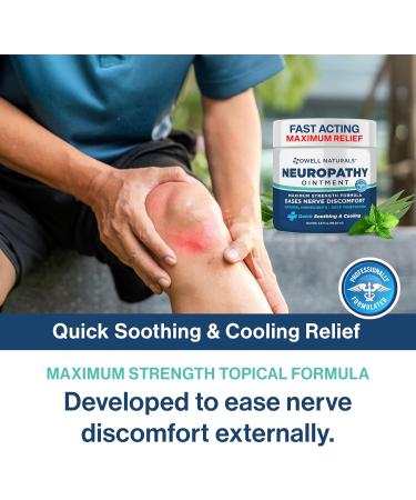 OWELL NATURALS Neuropathy Nerve Ointment for Feet Fingers Hands Toes Back Legs & Arms - Fast-Acting Formula Max Strength Cooling Effect 3.5 Fl Oz 3.5 Fl Oz (Pack of 1) - Buy Online on GoSupps.com
