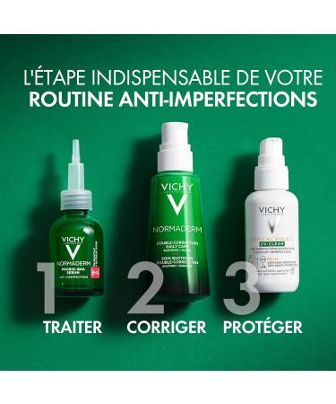 Vichy Capital Soleil UV Clear Fluide Anti-Imperfections Visage SPF50+ Corrige & Prot ge Enrichi en Acide Salicylique Probiotiques et Niacinamide Pour Peaux Mixtes Grasses 40 ml Capital Soleil UV Clear Fluide Anti-Imperfections Visage 40 ml (Lot de 1) - Buy Online on GoSupps.com