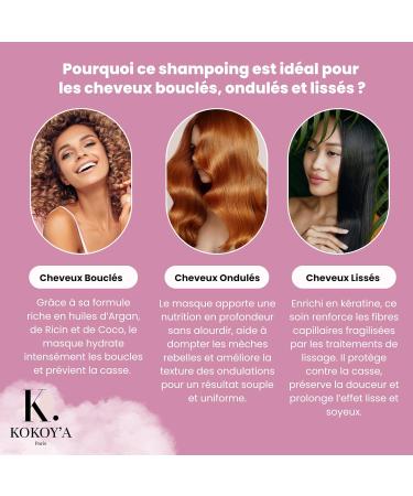 KOKOY'A Paris - Argan Coconut and Castor Oil Shampoo and Mask Pack - Nourishing and moisturizing hair care - Buy Online on GoSupps.com