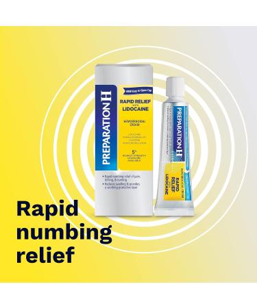 Preparation H Rapid Relief Hemorrhoid Cream with Lidocaine - 0.75 Oz Tube - Buy Online on GoSupps.com