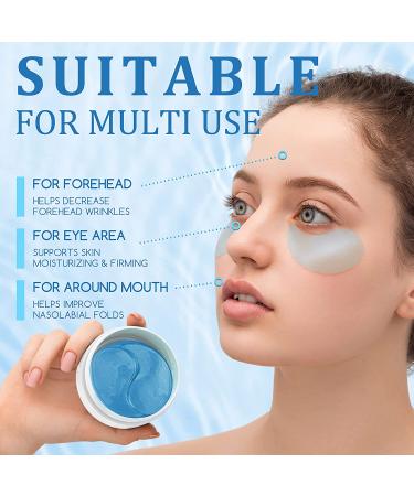 R.A.V Hyaluronic Acid Eye Mask - Collagen Eye Pads for Dark Circles, Puffiness, and Wrinkles - Moisturizing and Tightening Eye Skin - 60 Pcs - Buy Online on GoSupps.com