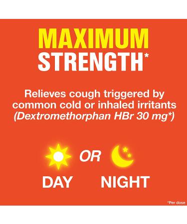 Maximum Strength Delsym Cough Suppressant Fast Release Caplets - 8 Hour Day/Night Relief, 20 Count (Pack of 1) - Buy Online on GoSupps.com