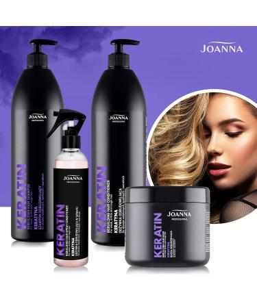 Joanna Professional Keratin Conditioner Spray - 300ml for Breakage & Hair Loss | Innovative Active Ingredients for Hair Growth - Buy Online on GoSupps.com