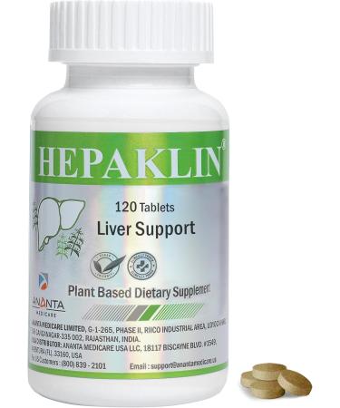 Ananta Medicare USA Hepaklin Herbal Liver Detox & Support Formula for Health 120 Tabs - Buy Online on GoSupps.com