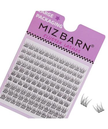 MIZ BARN 120pcs C Curl False Eyelashes - Natural Wispy Lash Clusters for Beginners | DIY Eyelash Extensions (10-12mm) - Perfect for Flawless Looks - Buy Online on GoSupps.com