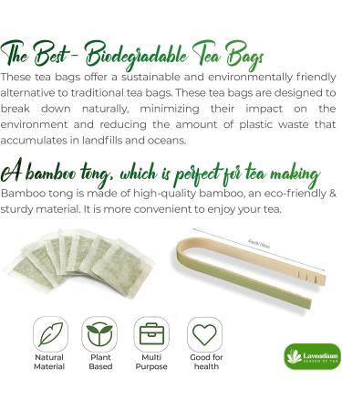 Lavendium Premium 40 Stevia Leaf Tea Bags 100% Natural and Pure from Stevia Leaves. Sugar Substitute for Tea Coffee. Zero Calorie Sweetener. No Sugar No Caffeine No Gluten Vegan. - Buy Online on GoSupps.com