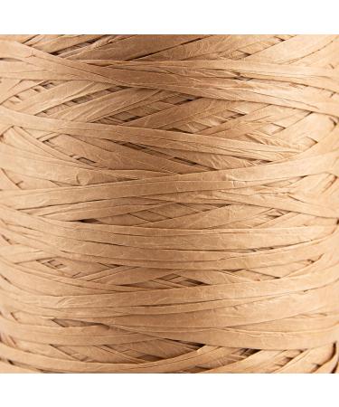 Sensy Premium 438 Yards Raffia Paper Ribbon in Latte Color - Eco-Friendly Crafting Supplies - Buy Online on GoSupps.com