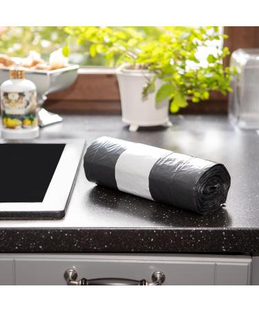 Strong 60L Drawstring Garbage Bags - Extra Wide Black (68x73 cm) - Bulk Options (50-2000 bags) - Best eCommerce Choice - Buy Online on GoSupps.com