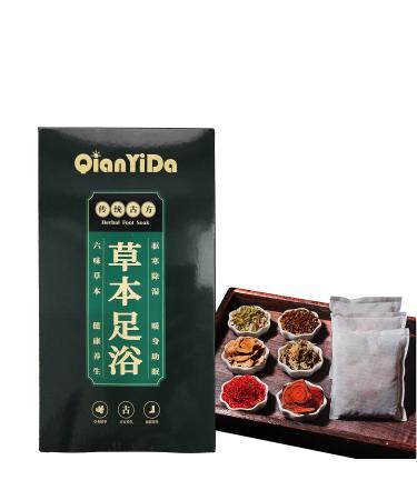 Natural Herb Foot Soak, Chinese Herbal Foot Bath Botanicals for Foot Spa Relax Massage 10bags   300g ///// mixed 6 flavor herb--300g