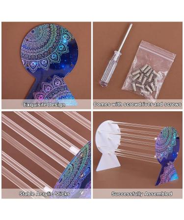 Acrylic Headband Holder Organizer Stand - Dark Blue | Hair Accessories Storage for Girls and Women - FIOBEE - Buy Online on GoSupps.com