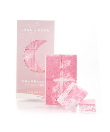 JOON X MOON Bath Bomb Bar (Champagne)  Soothing Bath Soak for Relaxation and Hydrated Skin  Shea Butter & Sea Salt for a Nourishing Bubble Bath  4.9 oz