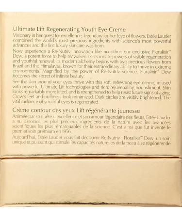 Estee Lauder Re-Nutriv Ultimate Lift Eye Creme 0.5 Ounce - Regenerating Youth Formula - Buy Online on GoSupps.com