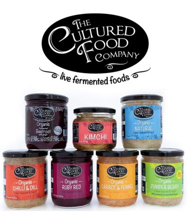 Juniper Berry with Lemon and Cracked Black Pepper Sauerkraut - Organic Raw & Unpasteurised - Traditionally Fermented - 1kg Jar - by The Cultured Food Company - Buy Online on GoSupps.com