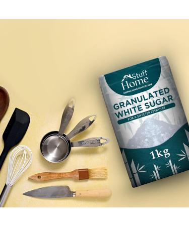 Fairtrade Granulated Pure Cane Sugar (1Kg) - Pack of 6 - Buy Online on GoSupps.com