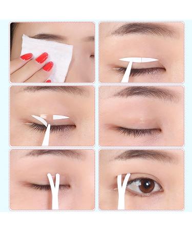 Invisible Eyelid Tape 800pcs with Fork & Tweezers - Eye Lift Stickers for Hooded or Mono-Eyelids - Buy Online on GoSupps.com