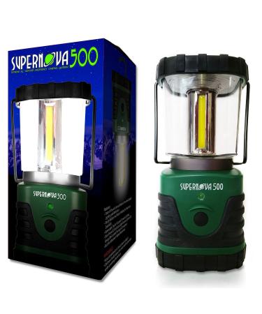 Supernova 500 Ultra Bright Camping & Emergency LED Lantern, Forest Green 500 Lumens
