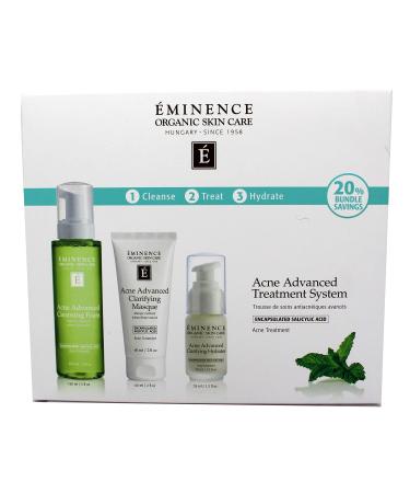 Eminence Organic Skincare Acne Advanced Treatment System 3 Fl Oz 3 Count