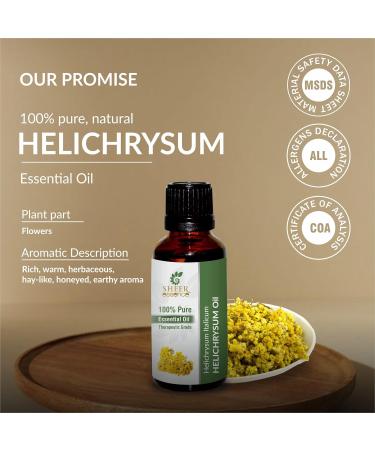 Helichrysum Oil -(Helichrysum Italicum)- Essential Oil 100% Pure Natural Undiluted Uncut Therapeutic Grade Oil 1.01 Fl.OZ 1.01 Fl Oz (Pack of 1) - Buy Online on GoSupps.com