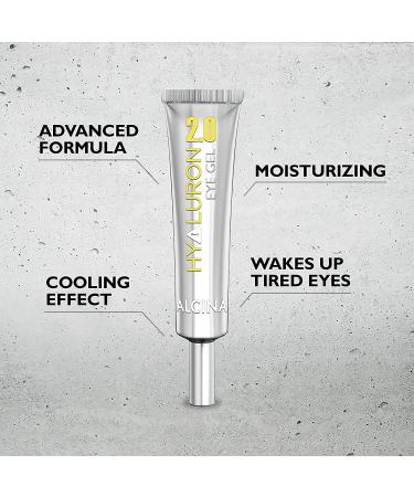 ALCINA Hyaluron 2.0 Eye Gel 15 ml - Decongestant Eye Gel with Hyaluronic Acid for Bright Hydrated Eyes - Shop Internationally - Buy Online on GoSupps.com