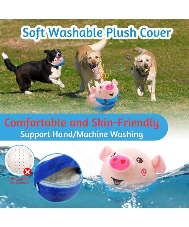 CHANCCI Active Moving Pet Plush Toy Interactive Dog Toys Talking Shake Bounce Boredom Toys Jumping Pig Toy For Dog Washable Cartoon Pig Plush Moving Dog Ball For Pets Cats Small And Medium Dogs - Buy Online on GoSupps.com