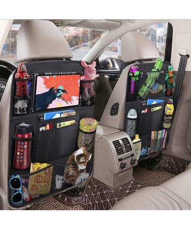 2-Piece Car Backrest Protection & Seat Organizer for Kids | Waterproof iPad/Tablet Compartment | Kick-Mat Protection - 600D Oxford Fabric - Buy Online on GoSupps.com
