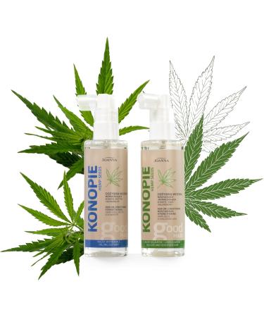 JOANNA Hemp hair care conditioner for hair loss moisturizing and strengthening with hemp seed extract and vital hair complex and biotin 100 ml - Buy Online on GoSupps.com