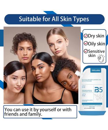 Moisturizing B5 Face Serum Mask | Lightweight Oil Control & Hydrating Facial Serum | Salicylic Acid Skin Care - Buy Online on GoSupps.com