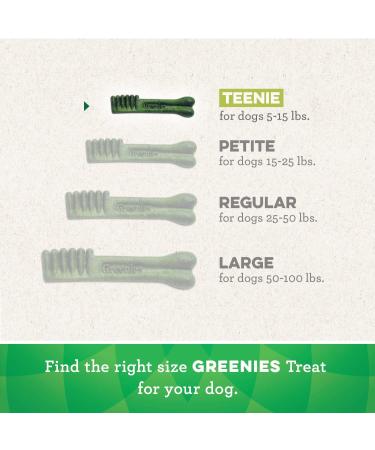 Greenies Original Dental Chews Teenie 130 Count - Natural Dog Treats for 5-15 lb. Dogs - Buy Online on GoSupps.com