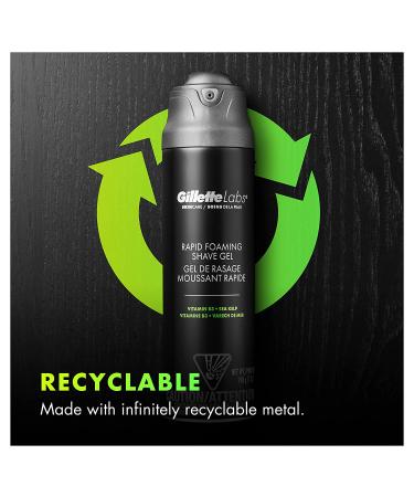 GilletteLabs Men's Rapid Foaming Shave Gel - 7 OZ - Buy Online on GoSupps.com