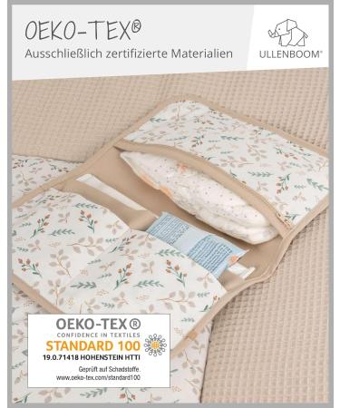 ULLENBOOM Floral Sand Diaper Pocket - Optimal Organizer for On-the-Go Holds 3 Diapers & Accessories - Made in EU 18 x 27 cm - Buy Online on GoSupps.com
