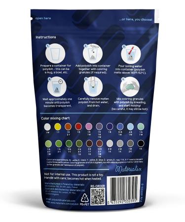 Polydoh Moldable Plastic + Coloring Granules - 6oz | Durable & Meltable Hand Moldable Plastic for DIY Crafts, Cosplay, Repairs & Prototyping - Buy Online on GoSupps.com
