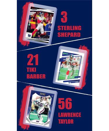 New York Giants Football Stars Trading Cards Bundle with Wristbands - Eli Manning, Daniel Jones, Saquon Barkley, and More! - Buy Online on GoSupps.com