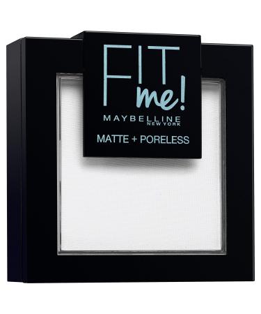 Maybelline New York FitMe Matte and Poreless Powder 90 Translucent Pack of 1 x 9 g Translucent 9 g (Pack of 1)
