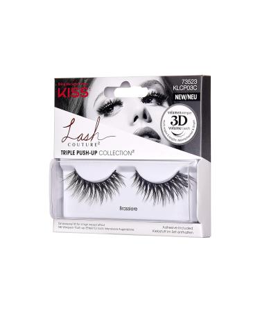 Kiss Lash Couture Triple Push Up Collection - 3D Volume Fake Lashes Reusable Animal Test-Free with Eyelash Glue - International Shipping Available - Buy Online on GoSupps.com