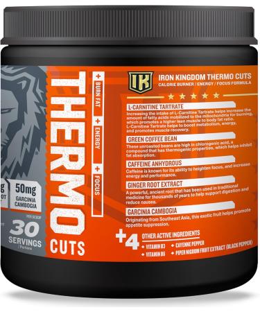 IRON KINGDOM THERMO CUTS (Thermogenic Pre-Workout) BLACKBERRY LEMONADE Fat Burner Energy Focus Carnitine Caffeine Blackberry Lemonade 30 Servings (Pack of 1) - Buy Online on GoSupps.com