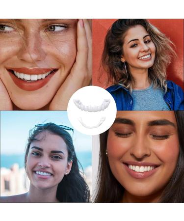Toulifly Dental Prosthesis Veneer Teeth on Top and Bottom 3 Pairs of False Artificial Temporary Teeth Cosmetic Teeth Prosthetics Fake Teeth Teeth for Plugin Veneer Snapon Teeth White - Buy Online on GoSupps.com
