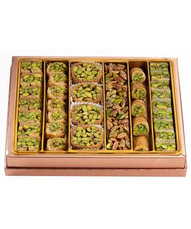 Damaskino Home Assorted Baklava 500G Premium Baklava Pastry with Real Nuts  Authentic Baklava Dessert in Luxurious Box  Fine Ingredients  Delicious and Sweet Baklava Boxes for Family and Friends - Buy Online on GoSupps.com
