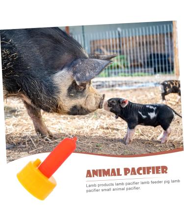 POPETPOP 10pcs Goat Pacifier Puppy Pacifier for Small Dogs Small Animal Milk Drink Sheep Feeders Tool 3X3X6CM Red - Buy Online on GoSupps.com