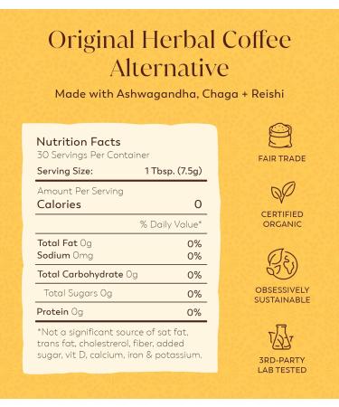 RASA Original Adaptogenic Coffee Alternative & Cr me de la Creamer Bundle | Ayurveda Mushroom Wellness Tonic & Adaptogen Powdered Non-Dairy Creamer with MCT Oil Vegan, Whole 30, Keto (30 Servings) Original + Creamer (30 S  - Buy Online on GoSupps.com