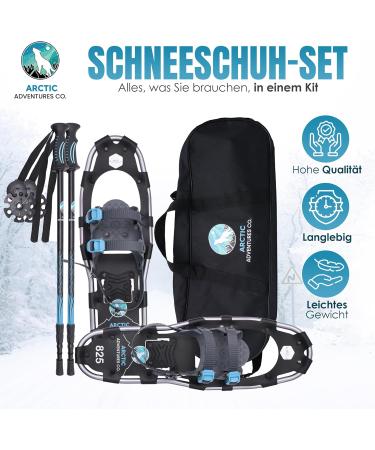 Buy Arctic Adventures Co. Lightweight Aluminum Snowshoes for Men & Women - Adjustable Sizes & Trekking Poles | International Shipping - Buy Online on GoSupps.com