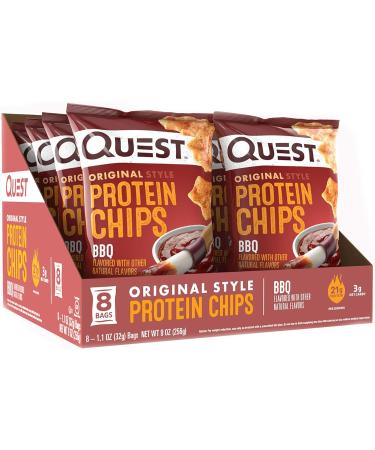 Quest Nutrition Protein Chips Chips BBQ 8 Count - Buy Online on GoSupps.com